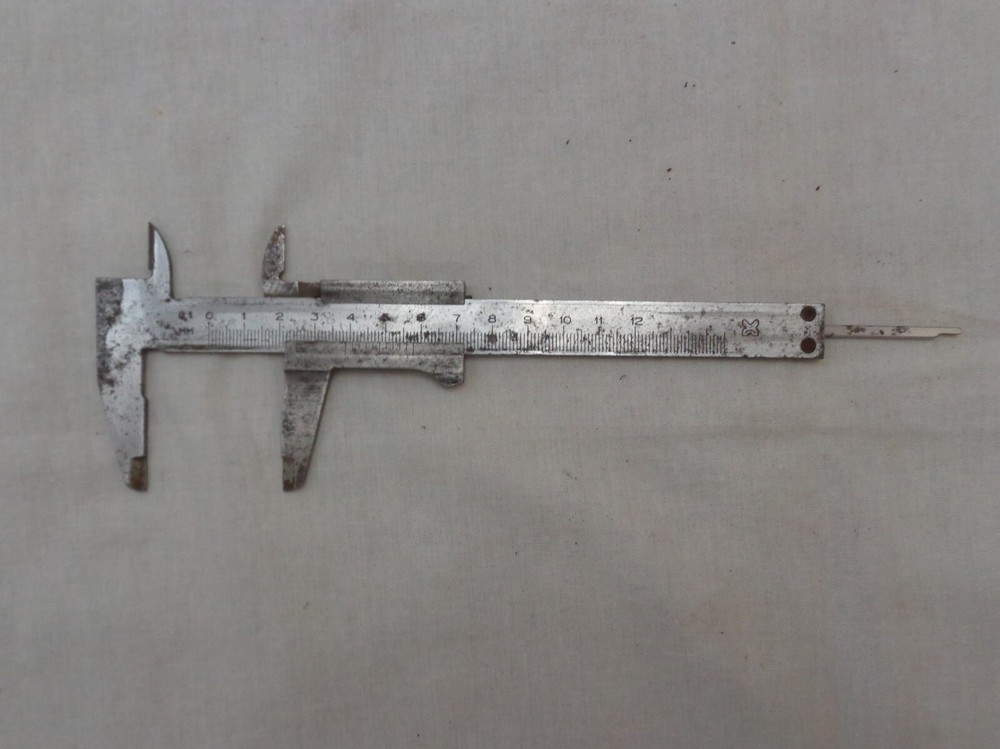 Vernier Caliper Vtg Soviet Precision Measuring Tool Micrometer Slide Ruler USSR