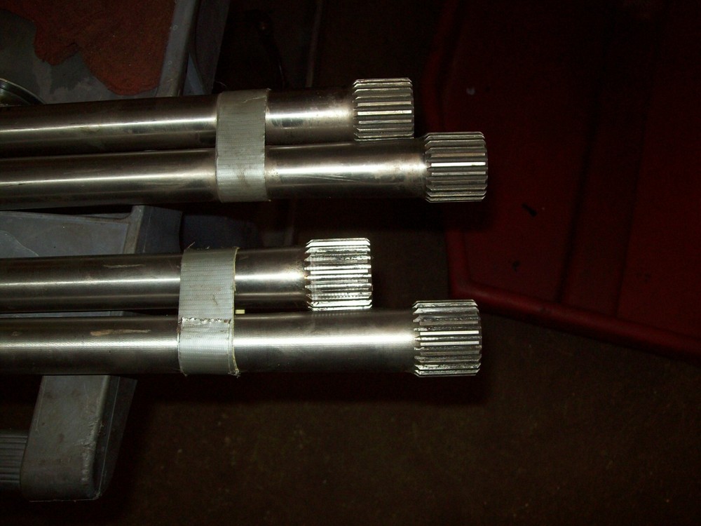 Winters solid titanium axles - 31/24 spline - 33" and 35"