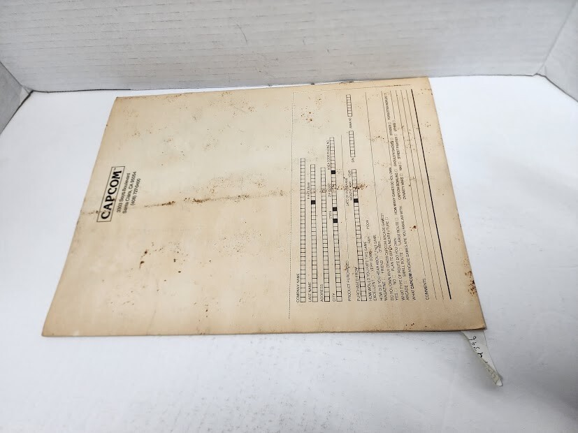 Willow capcom 1989 arcade video game Manual #4396