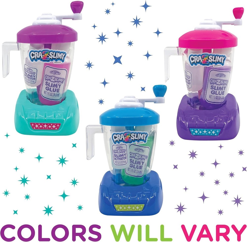 Compact Craz-Slimy Slime Mixing Station - Includes Glue and Crank Function