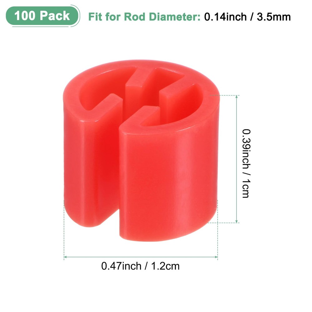 100-Pack Clothes Hanger Markers Blank, Plastic Garment Color Coded Size Clips...