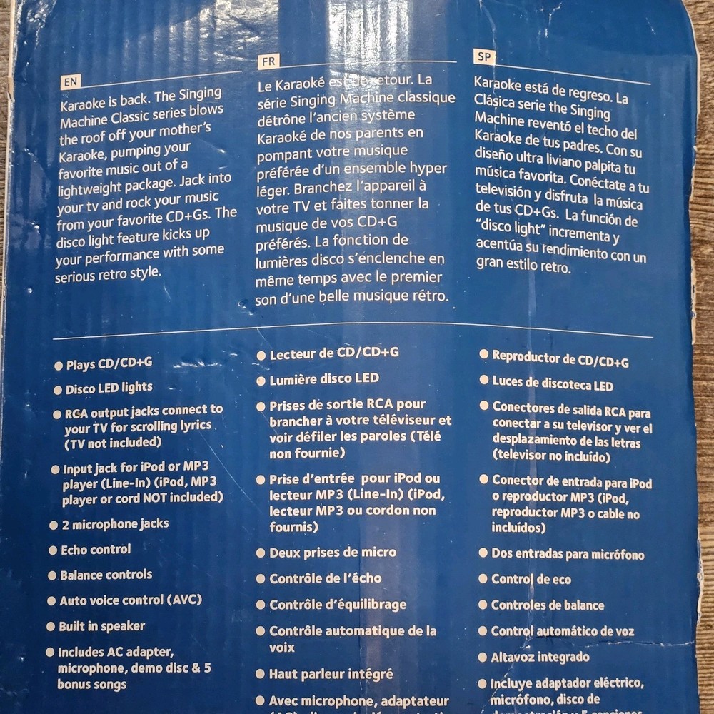 Singing Machine SML385 Karaoke System ...NEW