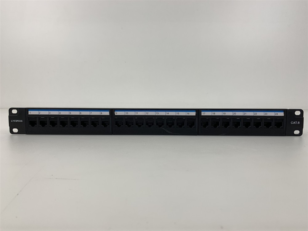 Lysmixs Cat 6 Patch Panel 24 Port 1U