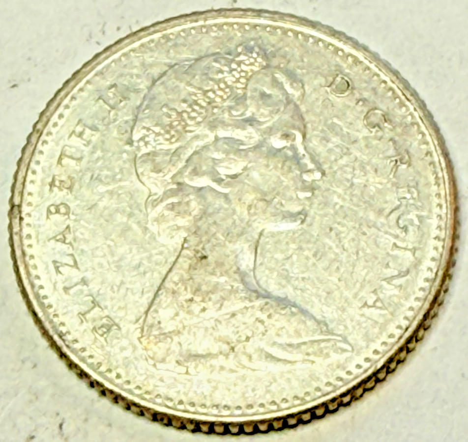 1967 Canada centennial Silver Dime
