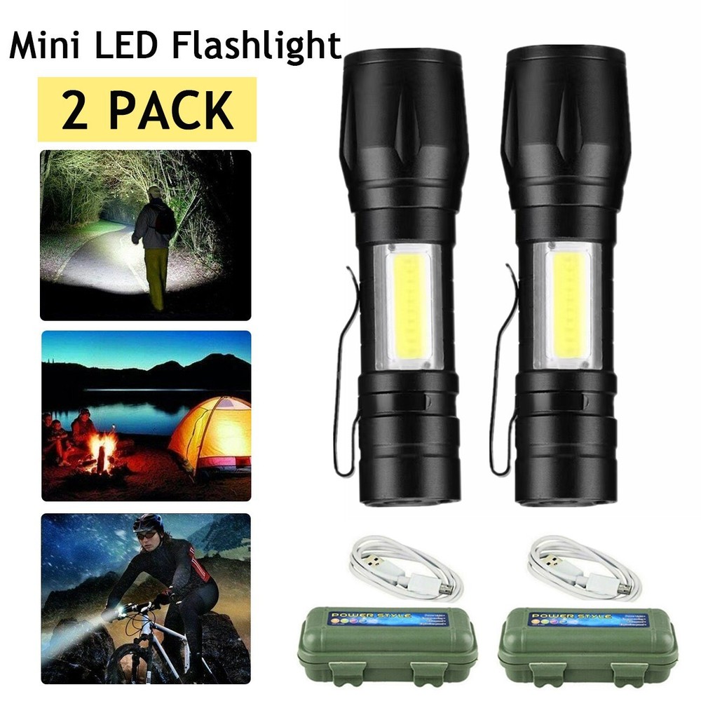Most Powerful 99000000LM LED Military Torch USB Rechargeable Tactical Flashlight