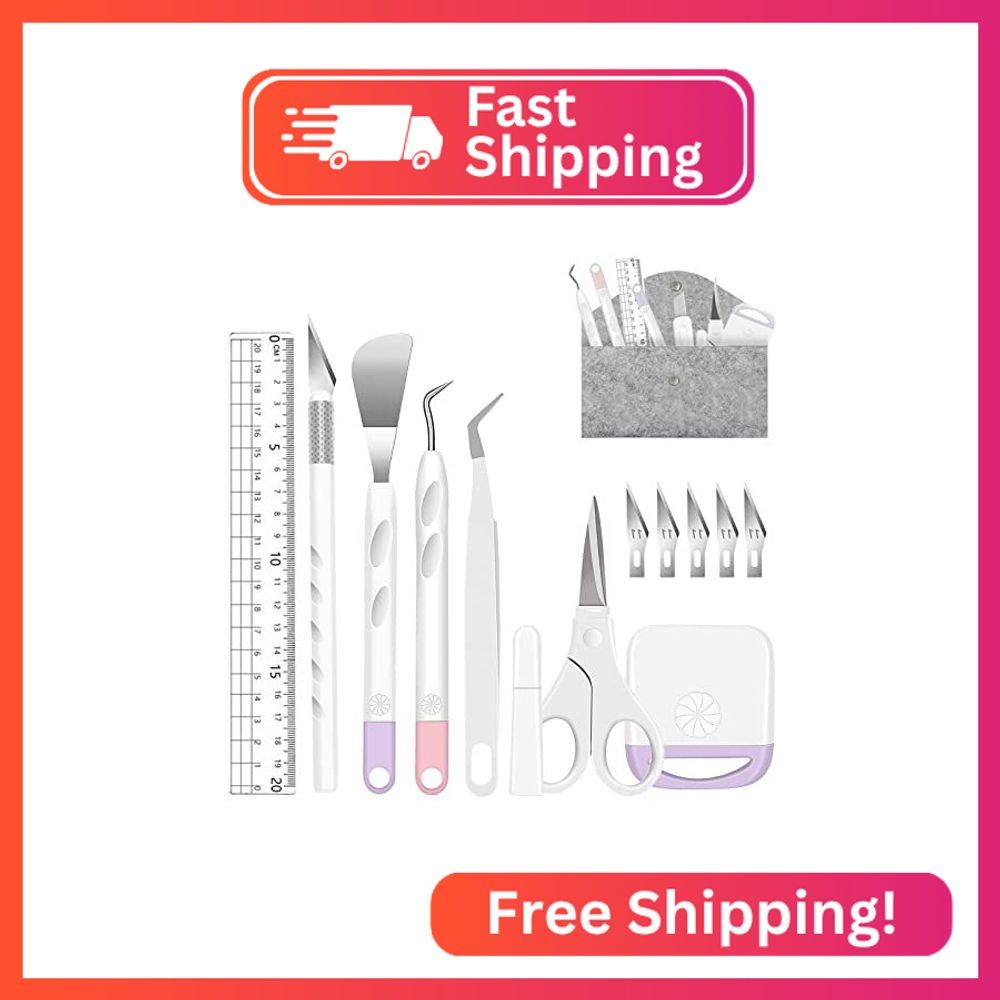 13 Pcs Vinyl Weeding Tools Stainless Steel Plotter Accessories HTV, Precision Ca