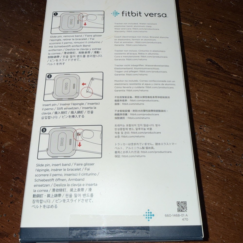 Fitbit Versa Classic Band - Authentic Brand New Sealed - White Large