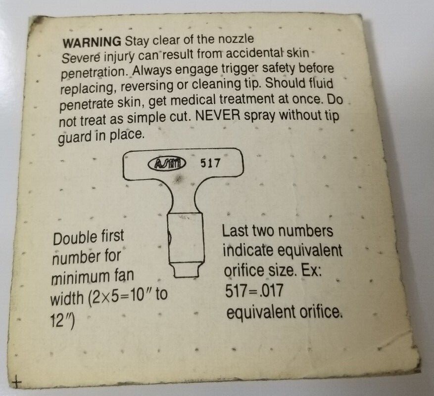 ASM MAXI-TIP 511 airless spray gun tip