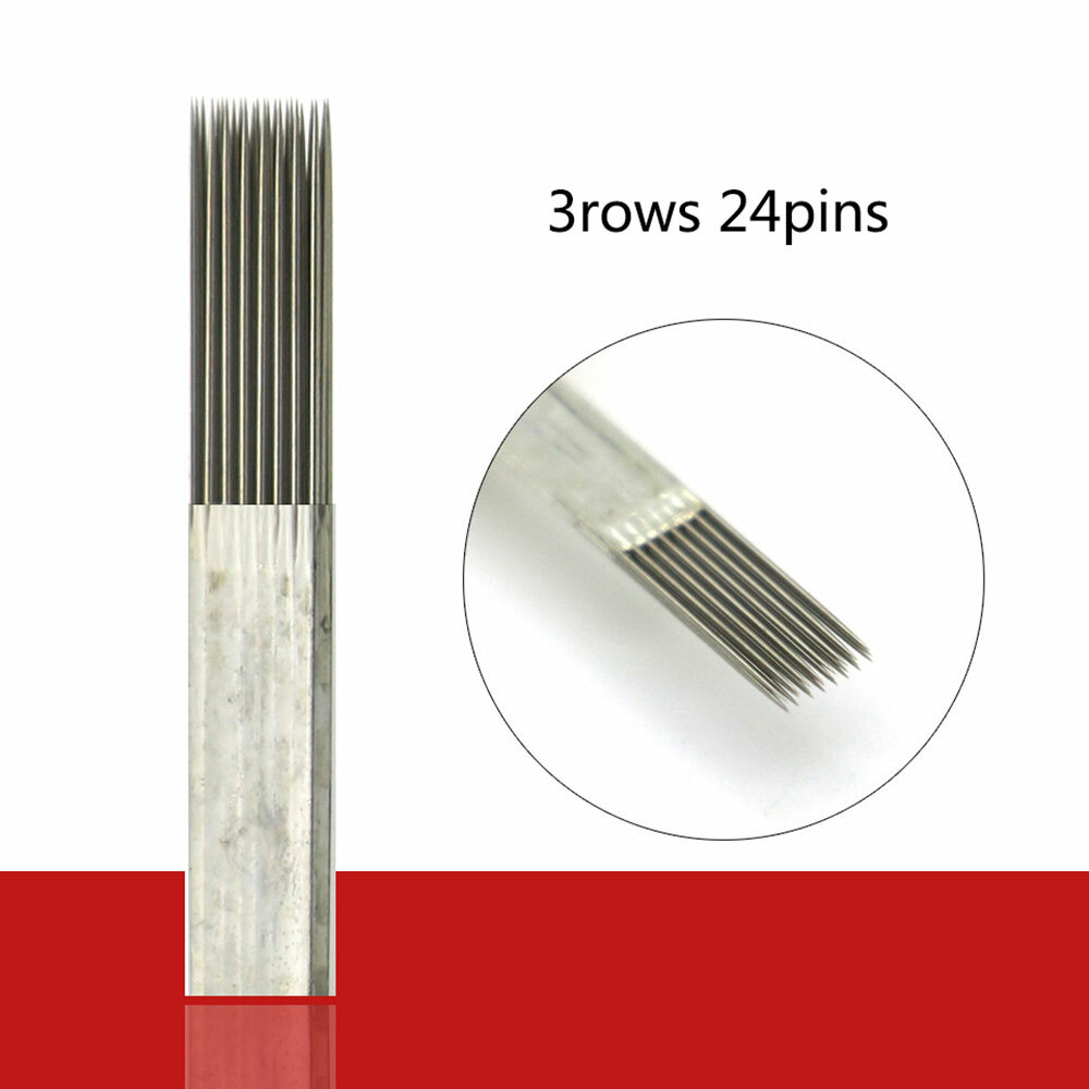 2 Row 3Rows Microblading Tattoo Needle Permanent Makeup Sterilized Tebori Blades