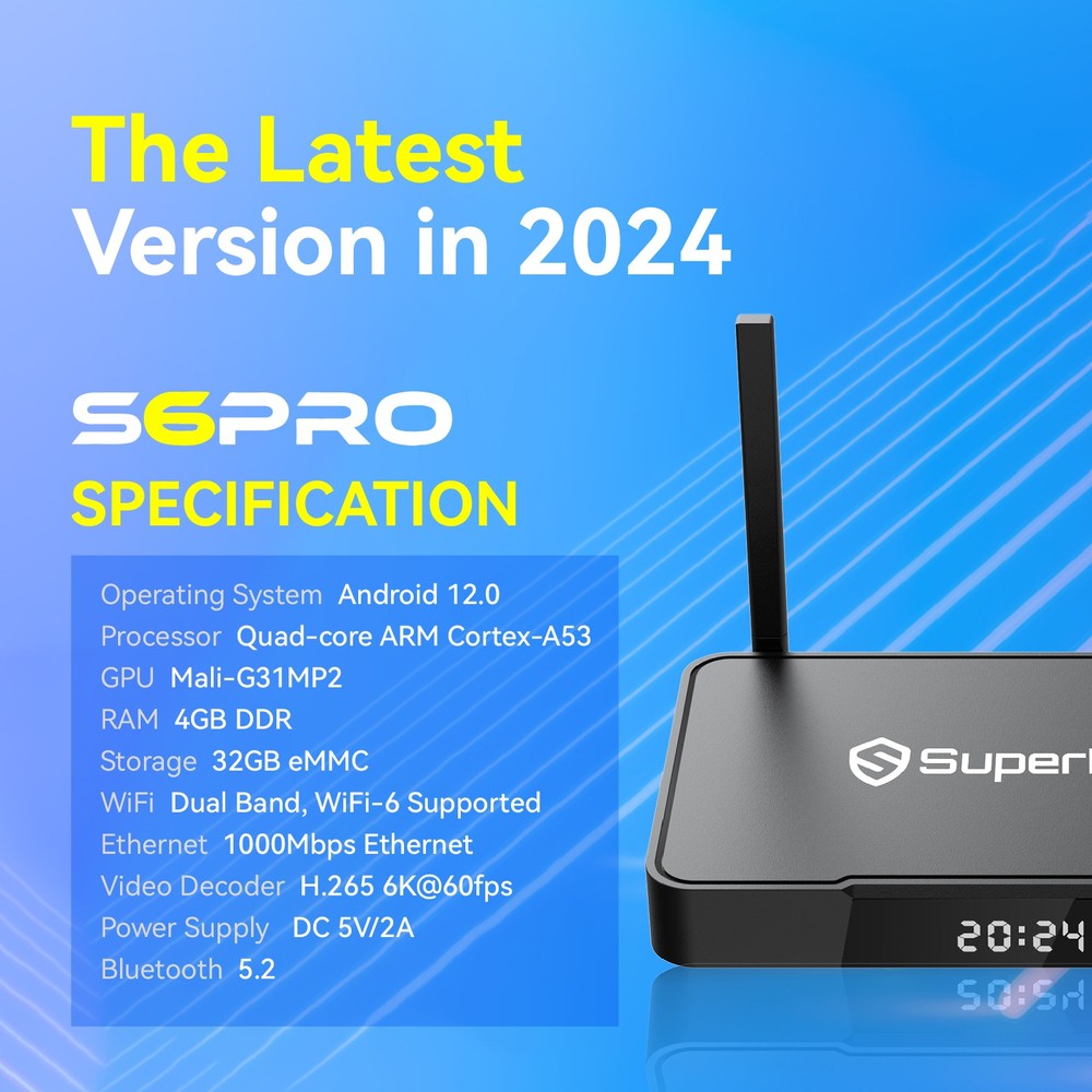 SuperBox S6 Pro BOX - Authorized Distributor - Message To Me Free Ship
