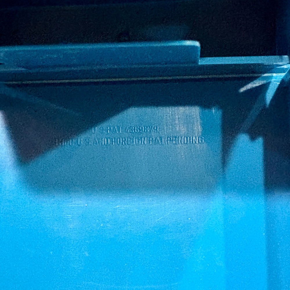 Vintage SRW Micro/5 Disk Diskette ComPak Case Blue Plastic Cover Spine