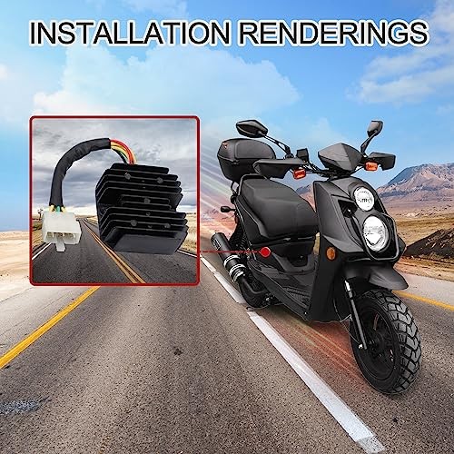 6 Pin Voltage Regulator Rectifier Replacement for 125cc 150cc 200cc 250cc