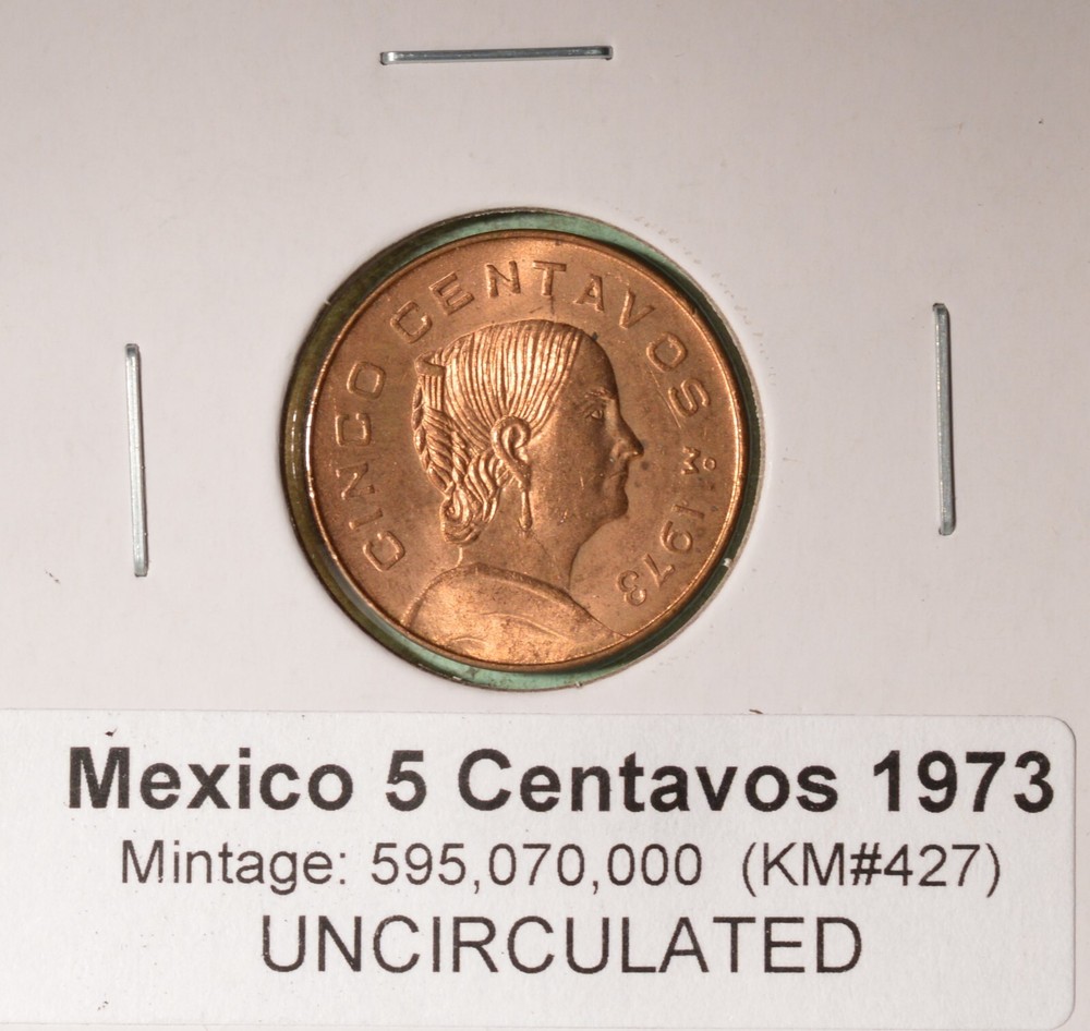Mexico -  5 CENTAVOS 1973 - UNCIRCULATED