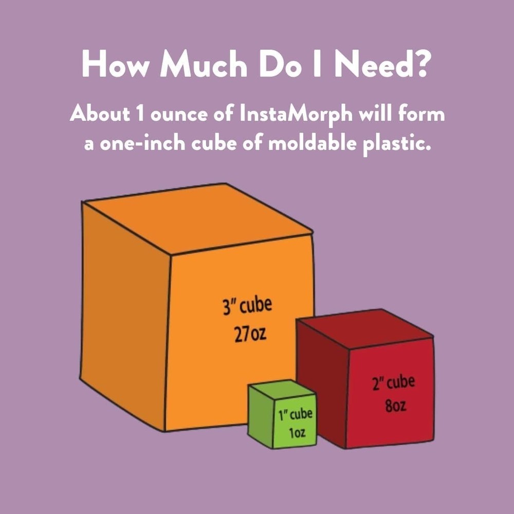 InstaMorph 6oz Moldable Thermoplastic Polymorph Reusable Plastic DIY Arts Crafts