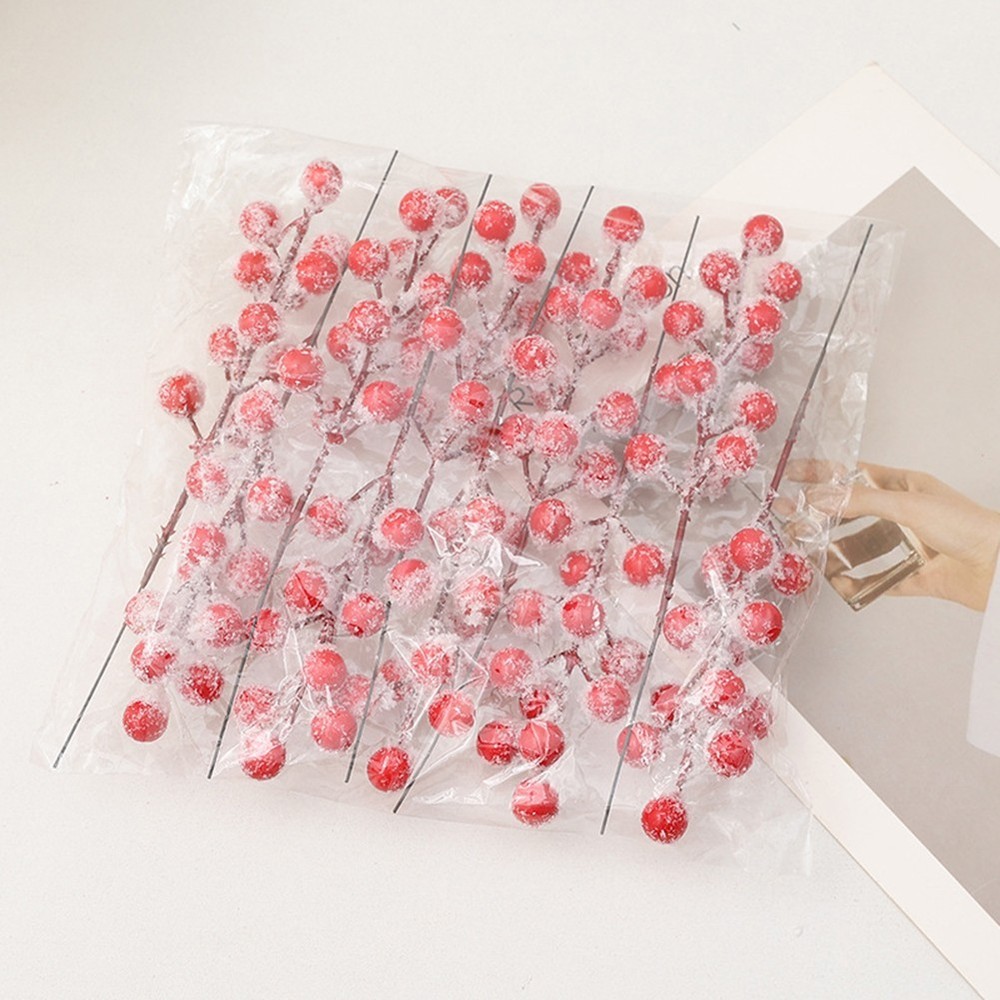 Christmas Decor Artificial Berries Faux Fruit Stems Cognitive Model Accent