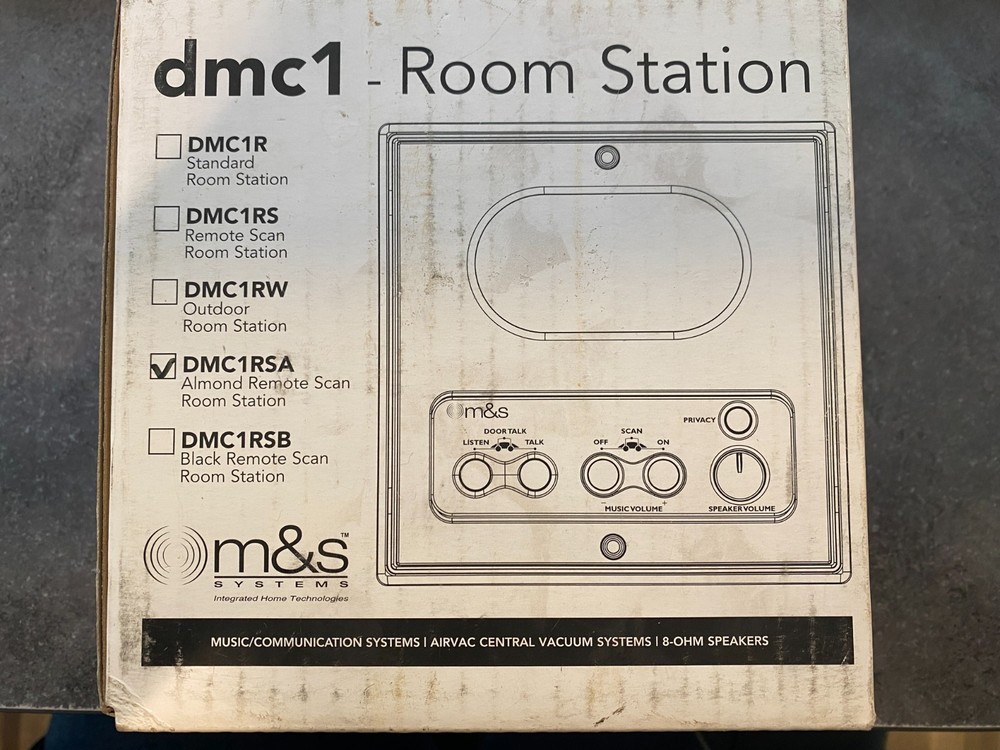 M&S DMC1RSA Remote Scan Room Station NEW, White Intercom