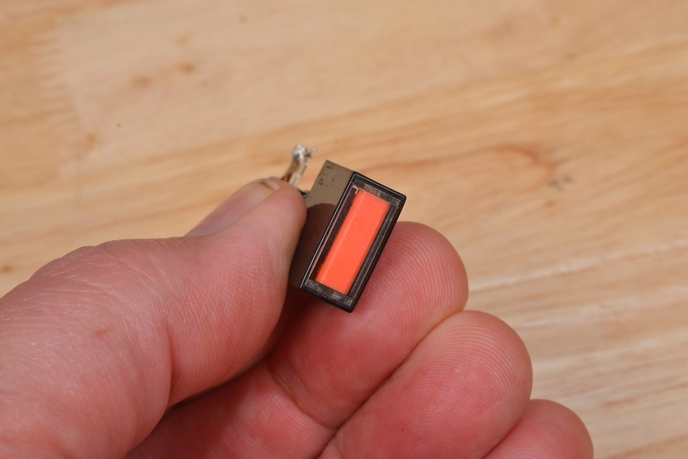 PUSH BUTTON METER SWITCH (ORANGE) FOR ALPHA 76CA 78 HF LINEAR AMPLIFIER