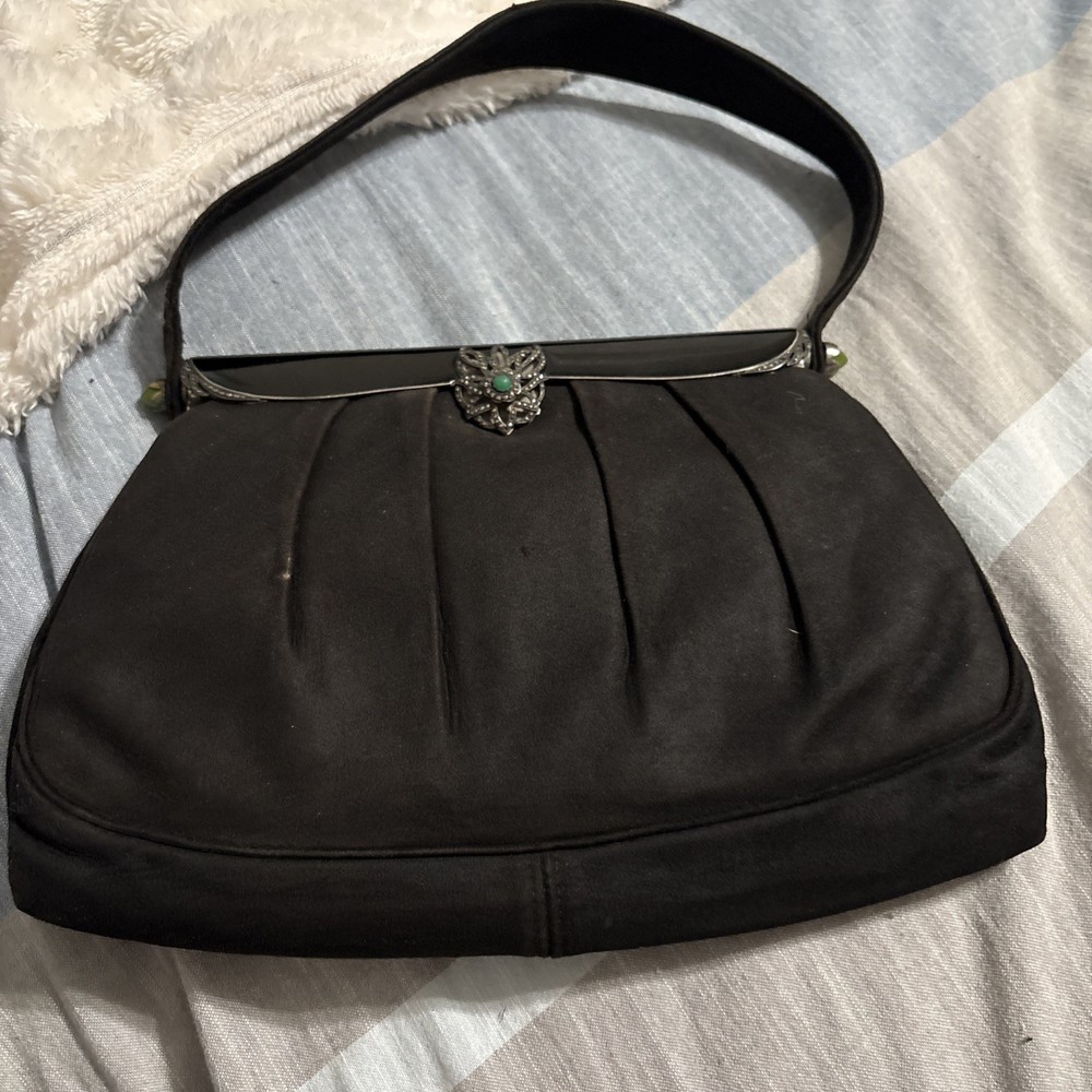 3 Unknown Brand Vtg Black Clutch