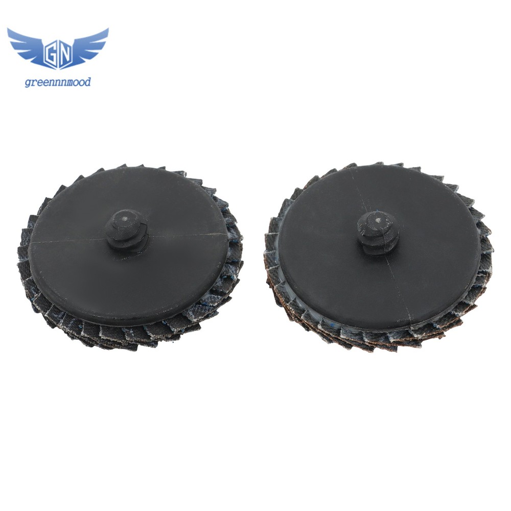 20PCS Mixed Curved Flap Disc 2" Roll Lock Quick Change Sanding Discs 40-120 Grit