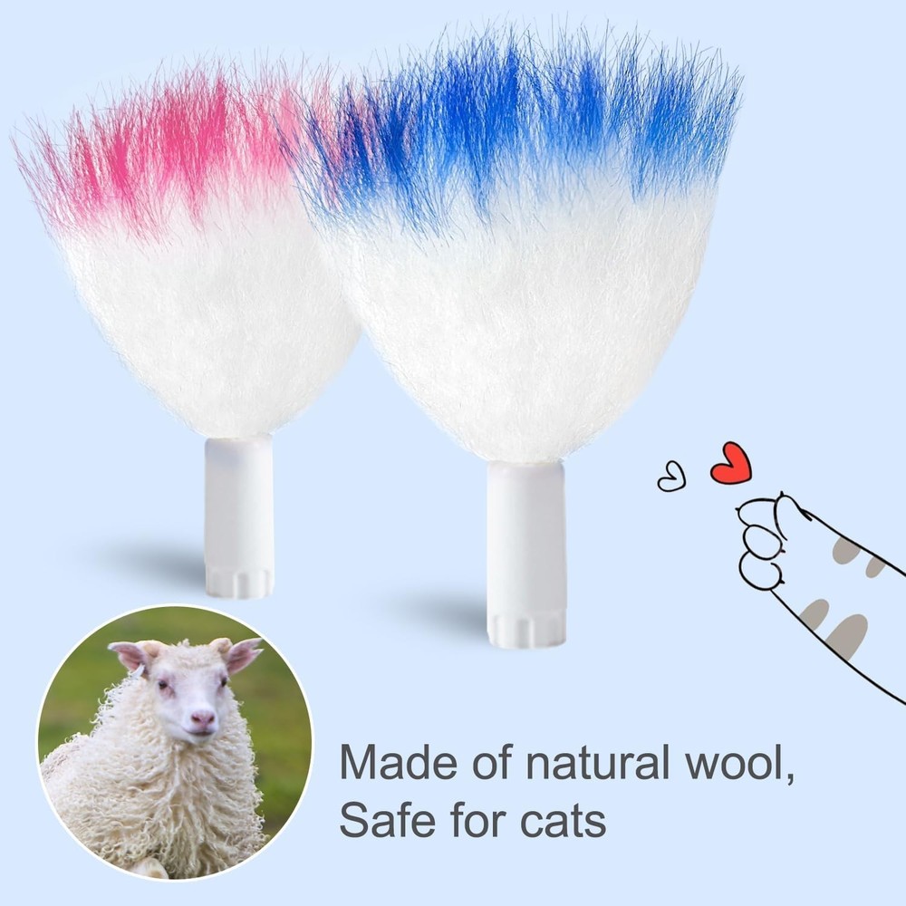 6PCS Feathers Replacement ONLY Interactive Cat Toys
