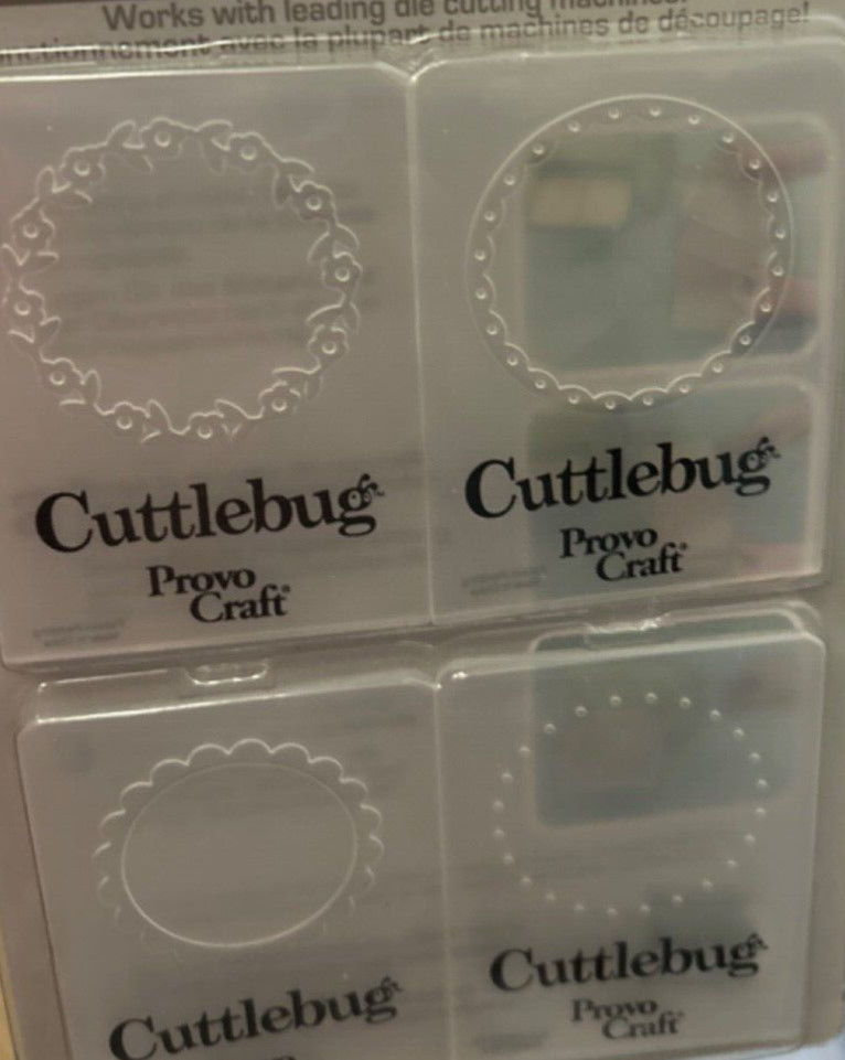 Cuttlebug 4 Decorative Circles Embossing Folders Provo Craft