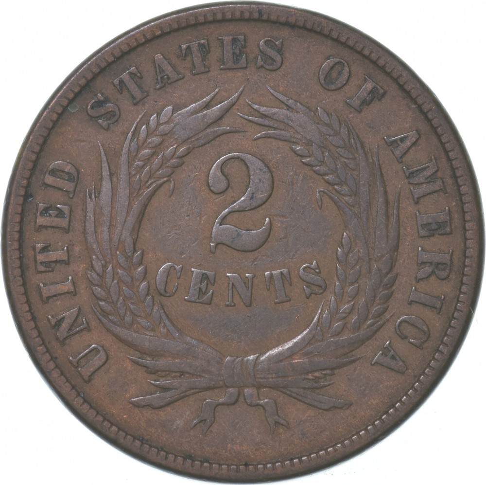 1871 Union Shield Two-Cent Piece *8277