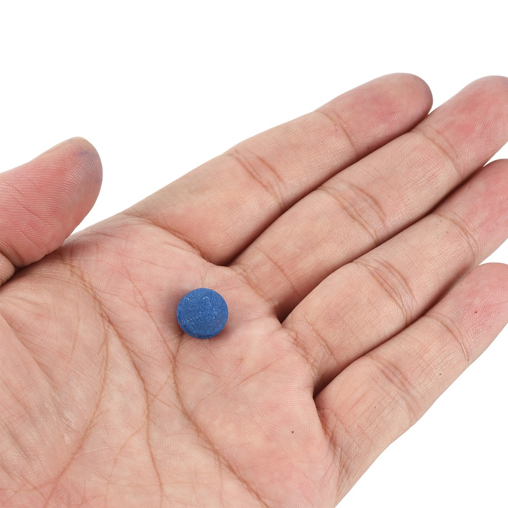 10mm Billiard Stick Tips Set, 20 Pair, Blue Grey