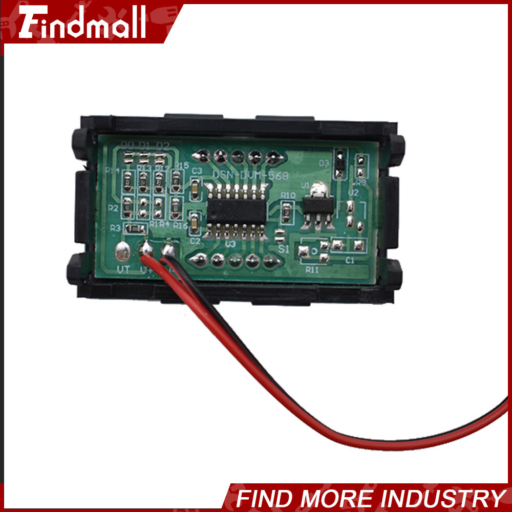 3× DC 4.5-30V Blue LED 3Digital Display Voltage Meter Voltmeter Panel Motorcycle