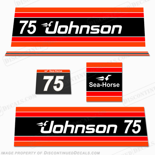 Fits Johnson 1981 75hp Decals