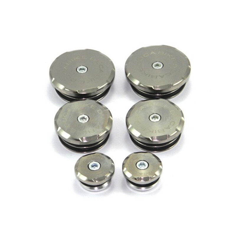 Ducabike Ducati Multistrada 1200 Frame Plug Caps Bicolour - Silver