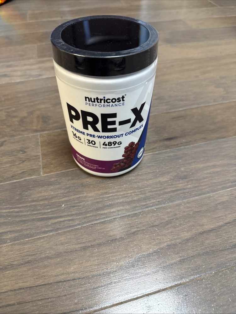 Nutricost Pre-X, Extreme Pre-Workout Powder Complex, Grape, 30 Servings