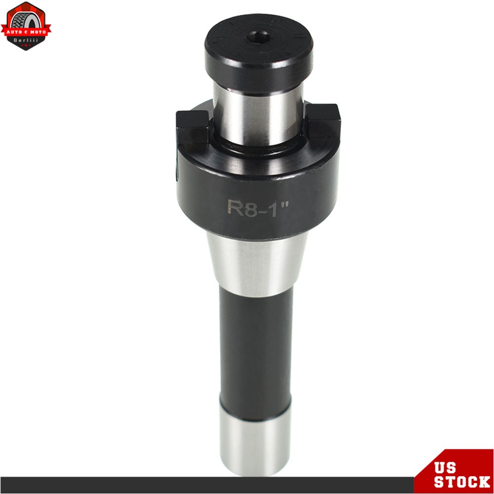 1" R8 Shank Shell Milling Arbor Adapter Holder For Type Hardened