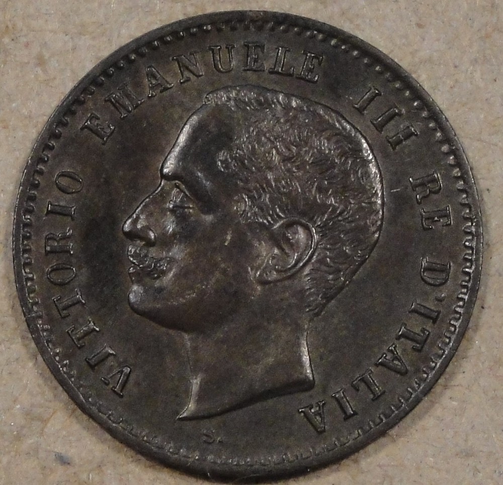 Italy 1903-R Two Centesimos Borderline Unc