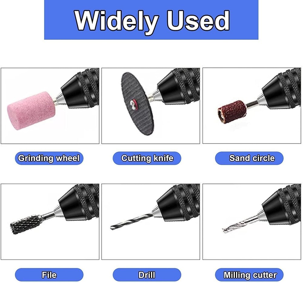 4Pcs 1/4"Hex Shank Keyless Drill Chuck Adapter Bit Quick Change Converter Driver