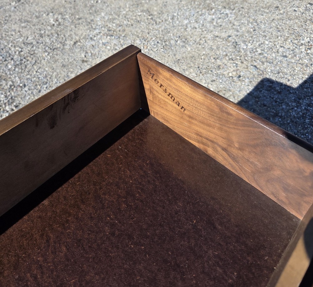 One Mid-century Mersman ( 1950s-1970s ) step-up side table solid wood.