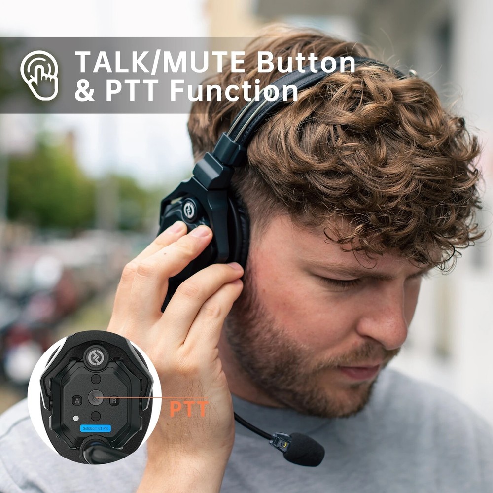 HOLLYLAND Solidcom C1 Pro Wireless Intercom System Communication Headset HUB Pro