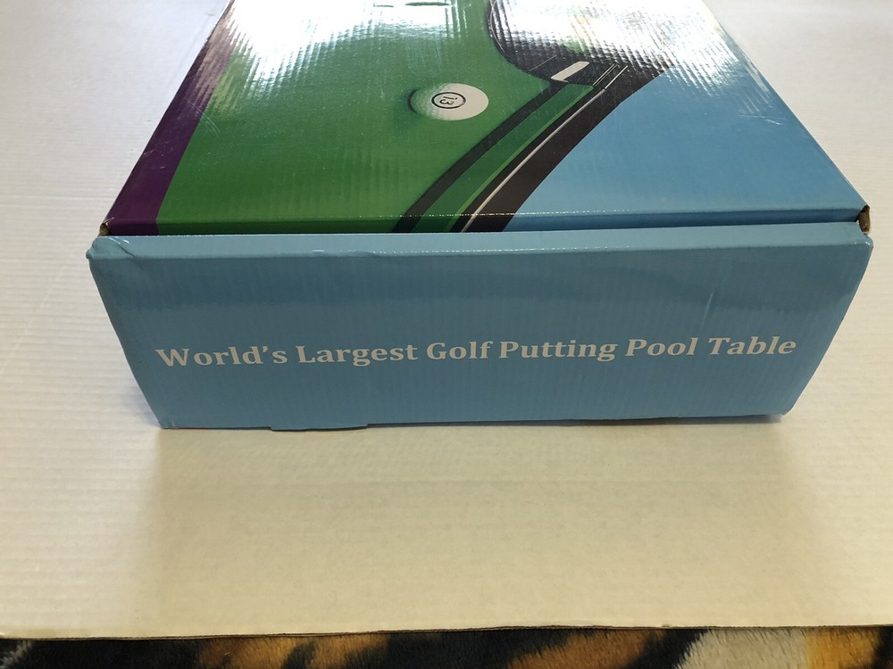 Hammacher Schlemmer World’s Largest Golf Putting Pool Table Complete in Box