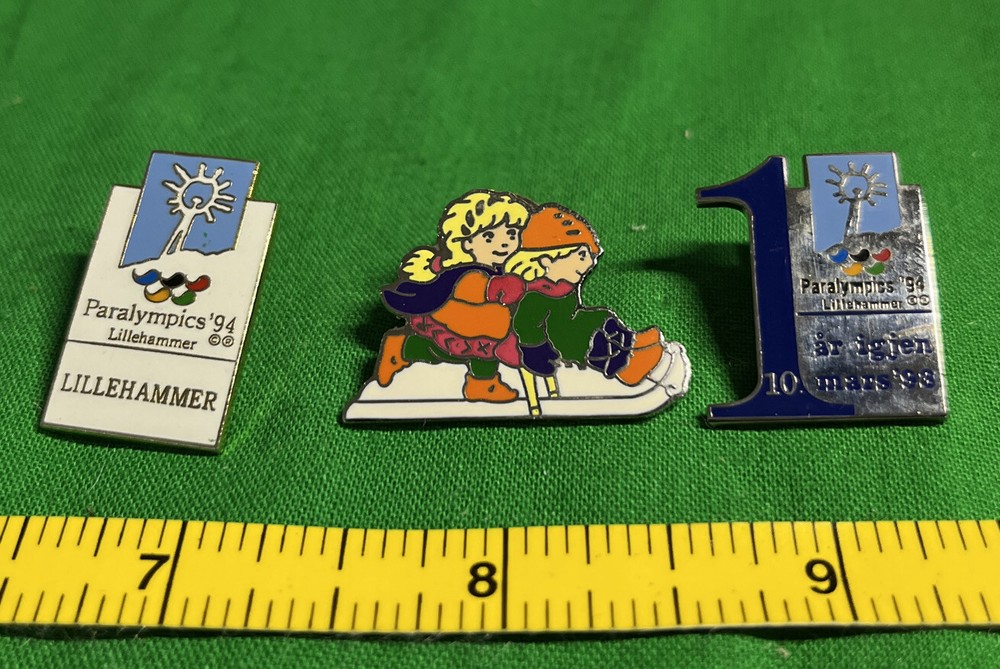 LILLEHAMMER 1994 PARALYMPIC GAMES THREE PIN SET