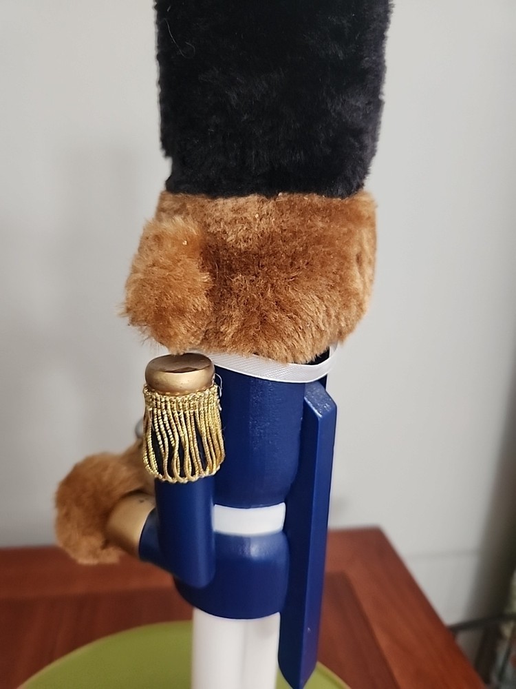 Teddy Bear Drummer Nutcracker 15" Santa's Workshop Christmas