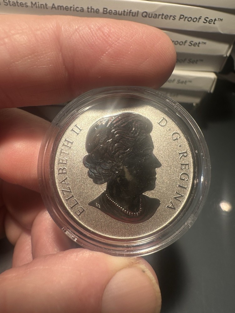 2013 25 Cent Coloured Coin - Purple Coneflower & Eastern Tailed Blue