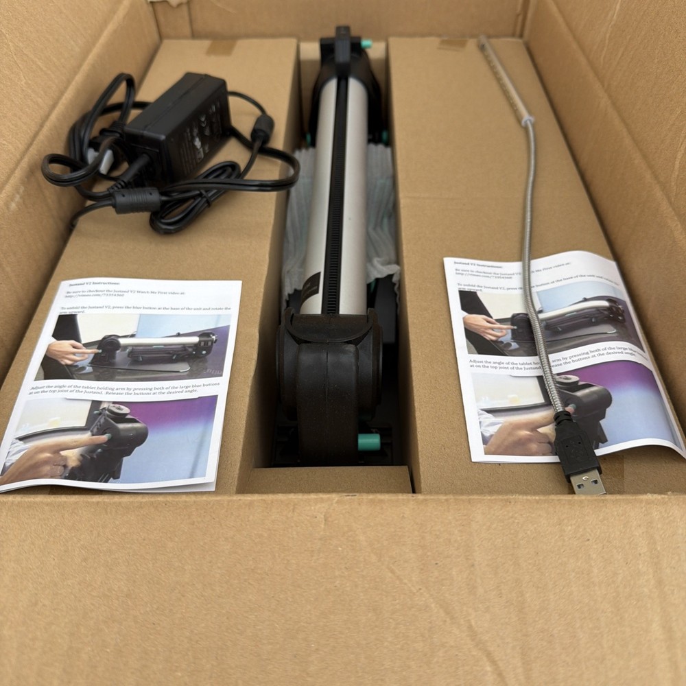 ProComputing Justand V2E 99600 Adjustable iPad or Tablet Table Top Stand