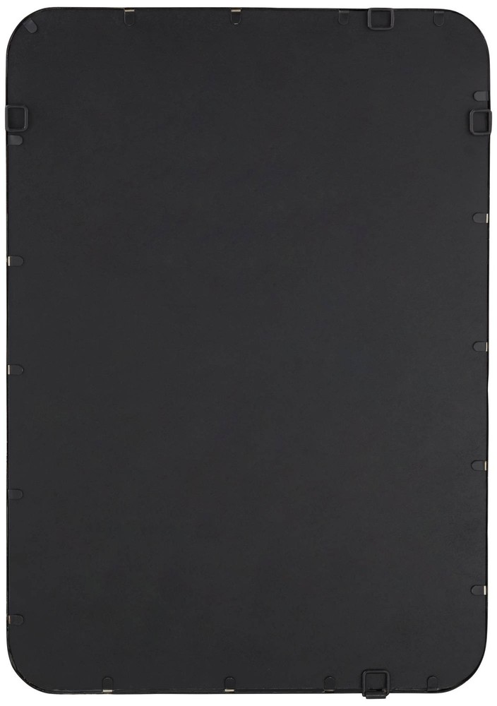 Soren Black 24" x 34" Rounded Edge Rectangular Mirrors Set of 2
