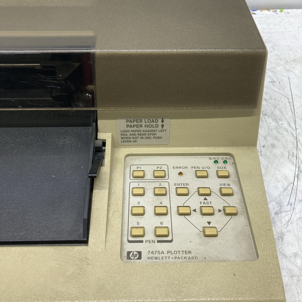 Hewlett Packard 7475A Plotter Printer, Powers On Untested