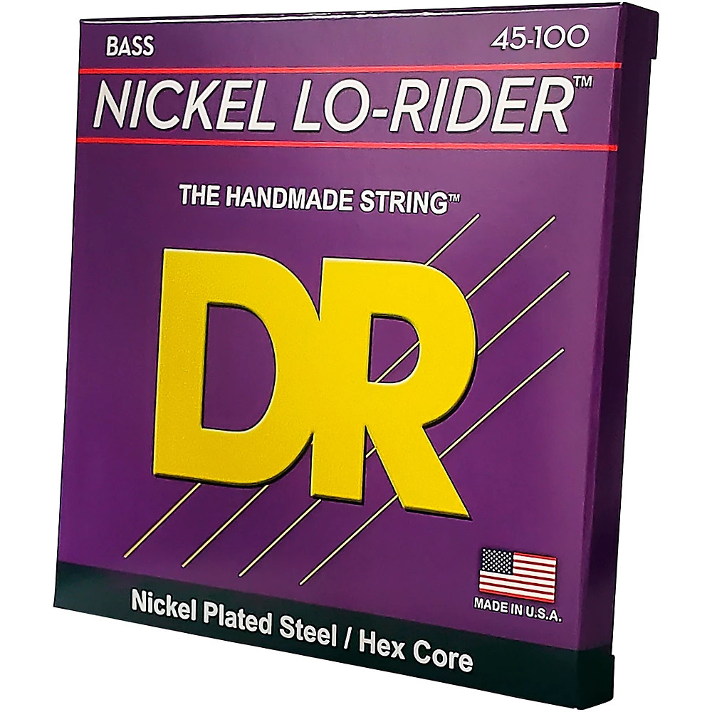 DR Strings Nickel Medium Light Lo-Riders 4-String Bass Strings