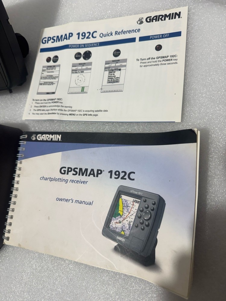 GARMIN GPSMAP 192C Color Chartplotter GPS Navigator , Tested WORKS!