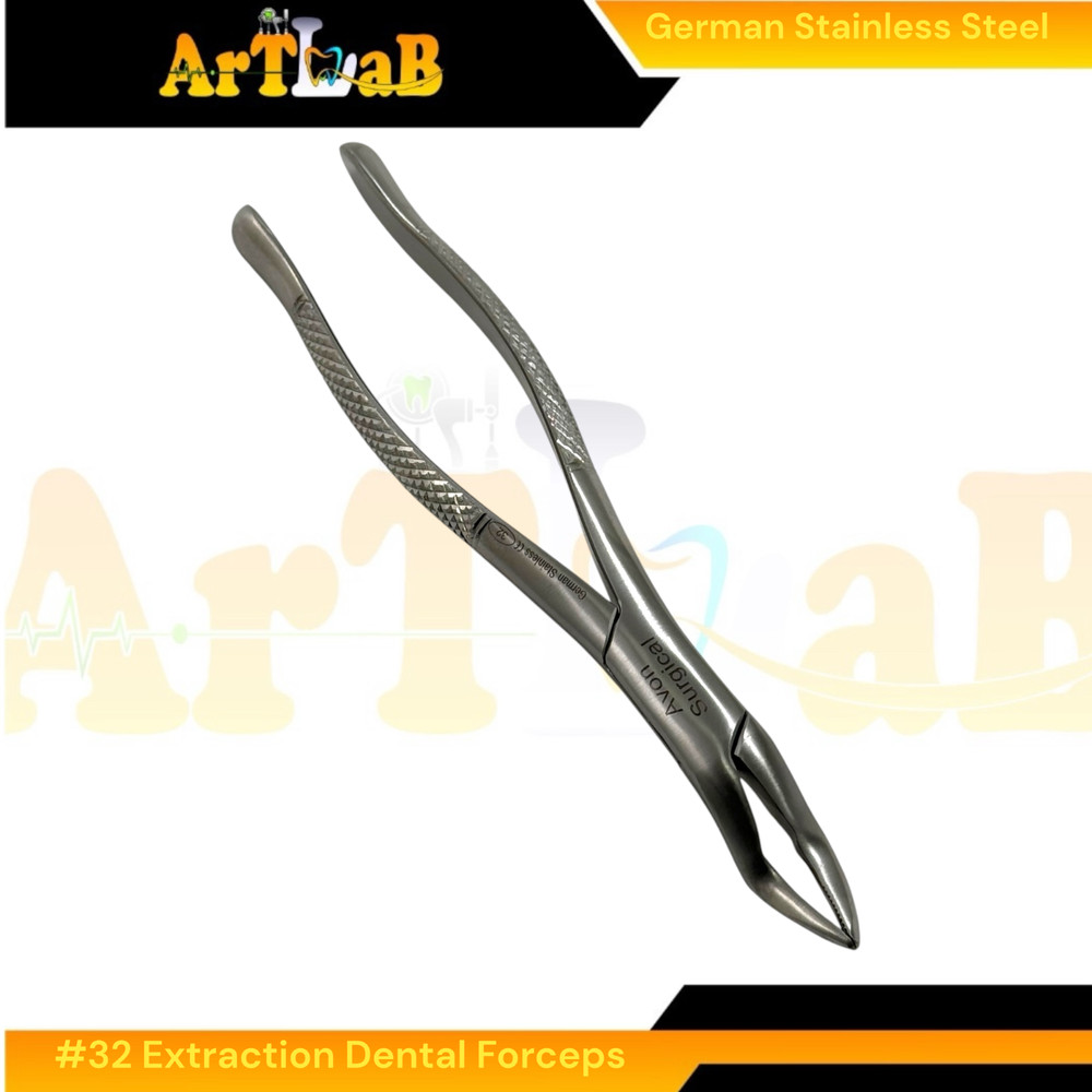 Universal Extracting Forceps Upper Teeth and Molars - German Stainless (1pc) #32