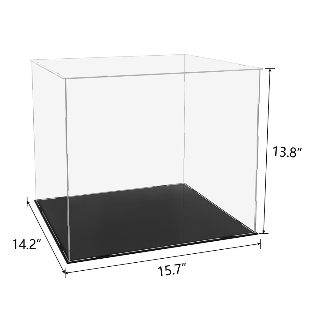 Large Clear Acrylic Display Case Box Assemble for Collectibles Figures Storage