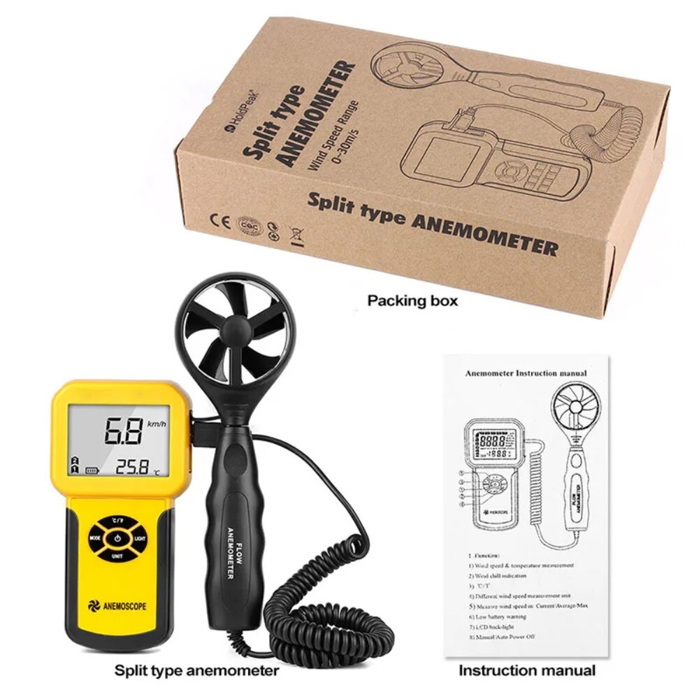 AnemometerHandheld High-precision Digital Duct AnemometerThree-cup Anemometer