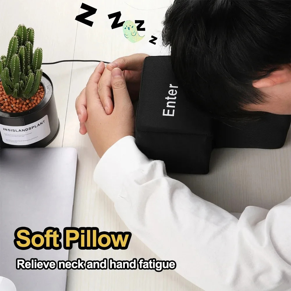 Big USB Enter Key Mouse Anti-Stress Decompression Button for PC
