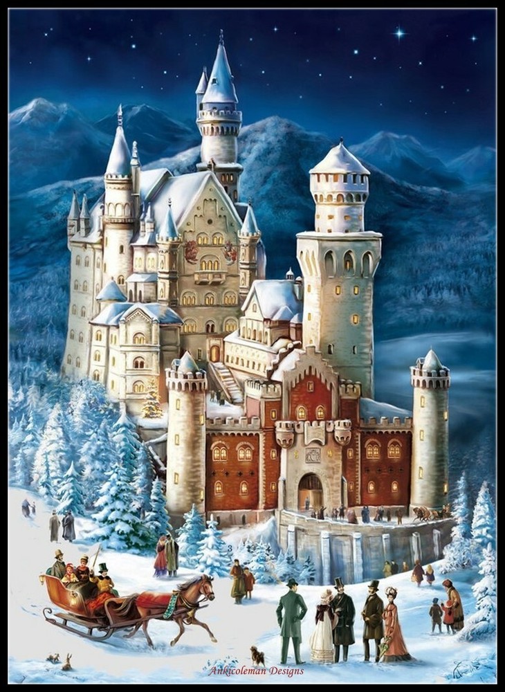 A Bavarian Christmas - Chart Counted Cross Stitch Patterns Needlework DIY DMC